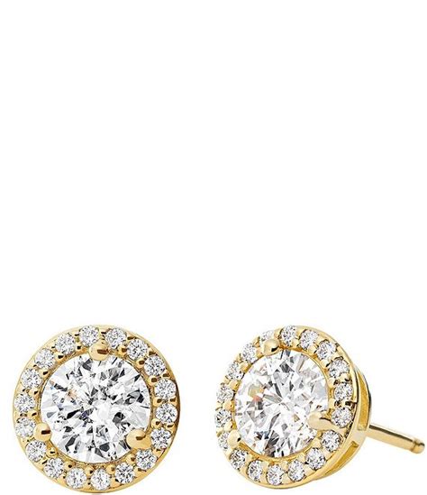 michael kors halo stud earrings.